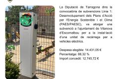 Unitat de recàrrega per a vehicles elèctrics